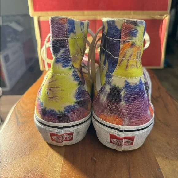 Brand new men’s vans size 13 sk8 hi canvas tie dye - Picture 4 of 5